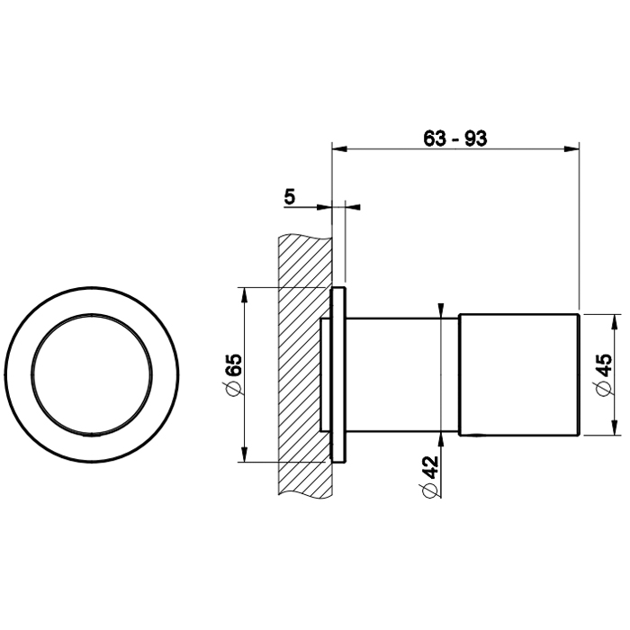 GESSI HABITO INTRECCIO смеситель настенный встраиваемый, однорычажный, внешняя часть, цвет Black Metal Br. PVD - Gidratop.ru изображение