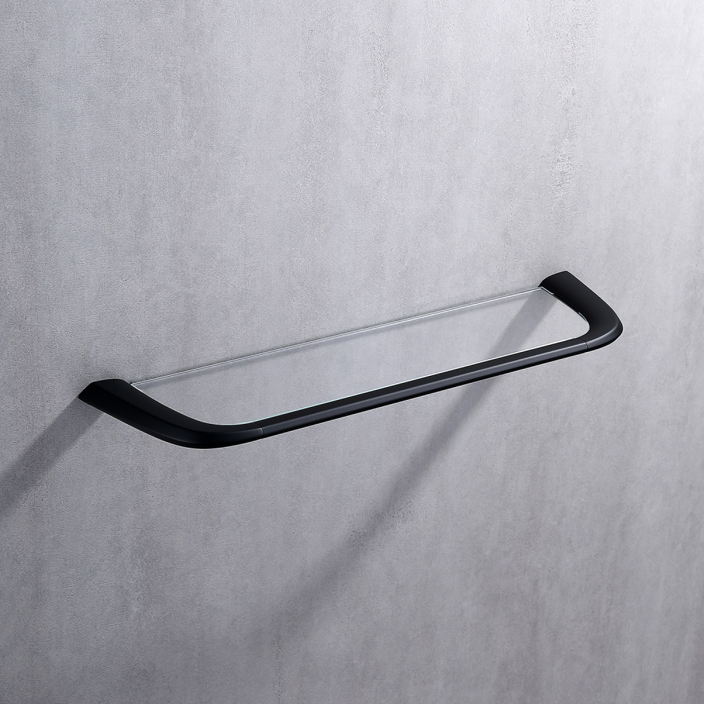 Полка стеклянная ABBER Nord AA1555B черная матовая - Gidratop.ru изображение