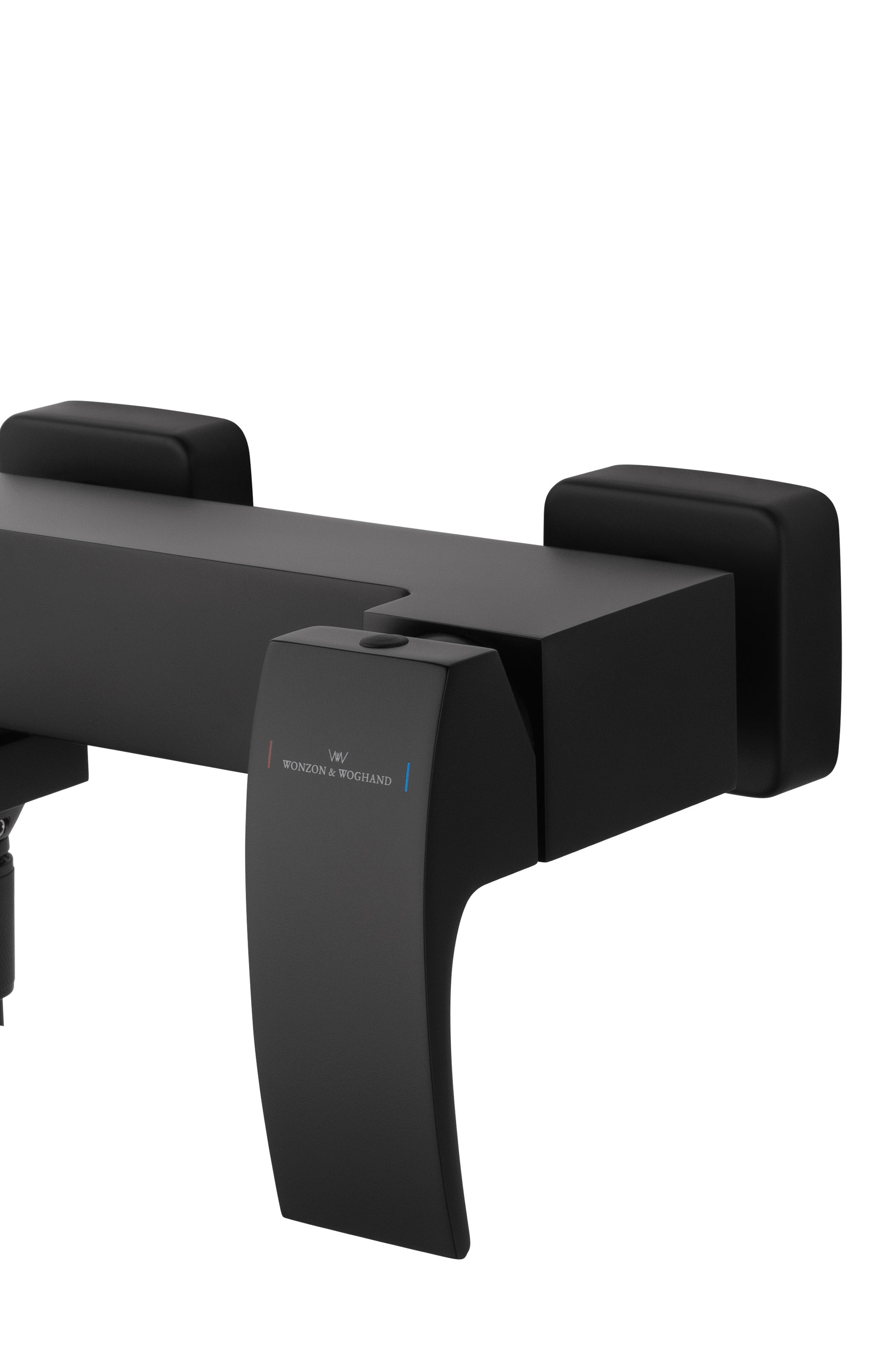 Смеситель для ванны с душем WONZON & WOGHAND FIT, Черный матовый (WW-88639009-MB) - Gidratop.ru изображение