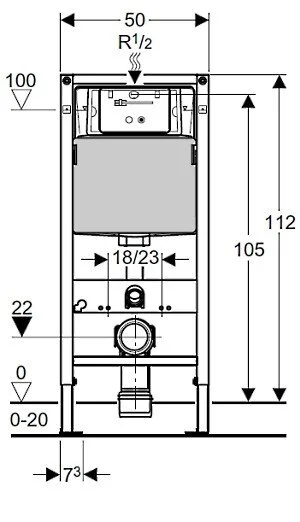 Инсталляция Geberit Duofix 111.100.00.1 для унитаза - Gidratop.ru изображение