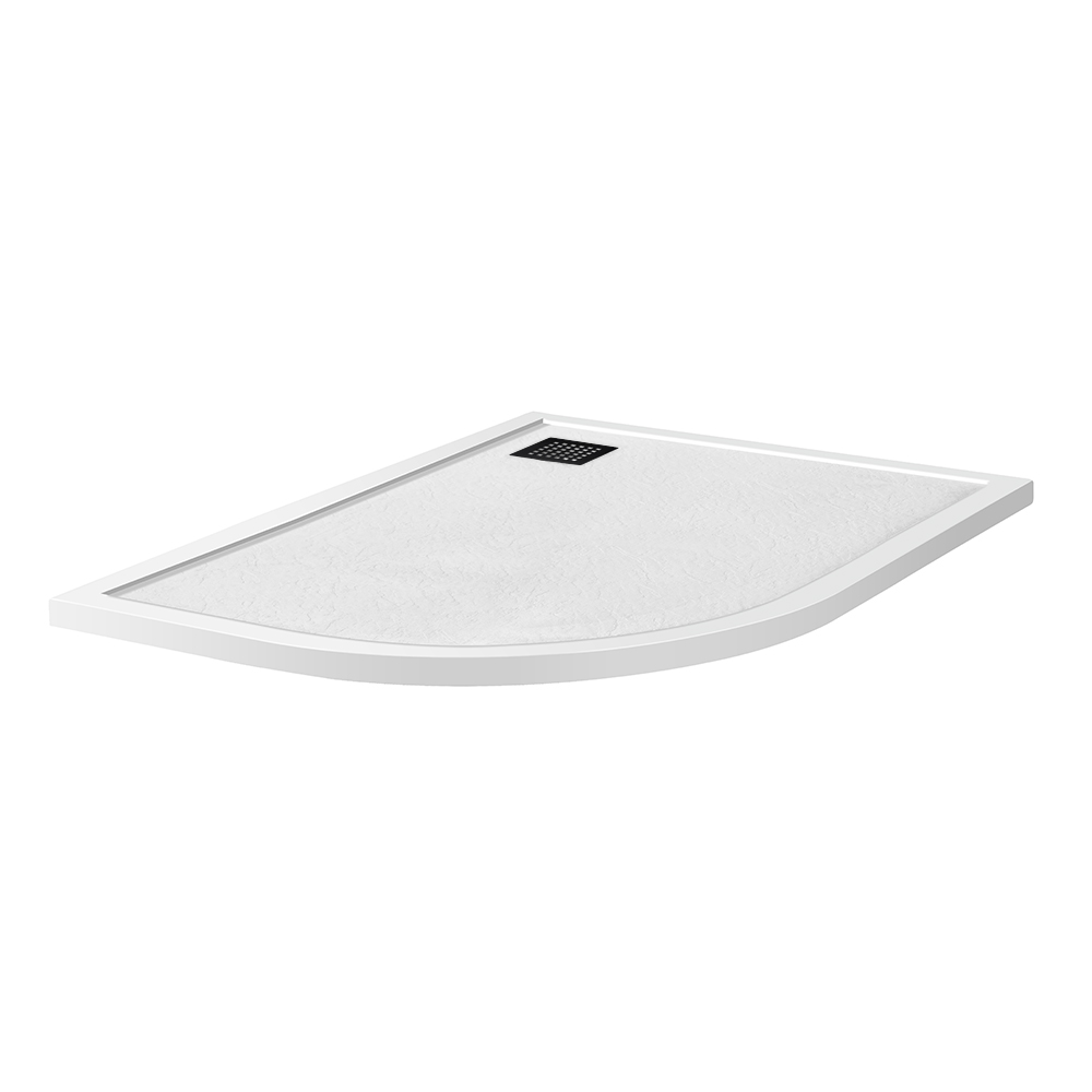 Душевой поддон из искусственного мрамора в комплекте с сифоном BelBagno UNO TRAY-MR-UNO-RH-120/90-550-35-W-R-NO - Gidratop.ru изображение