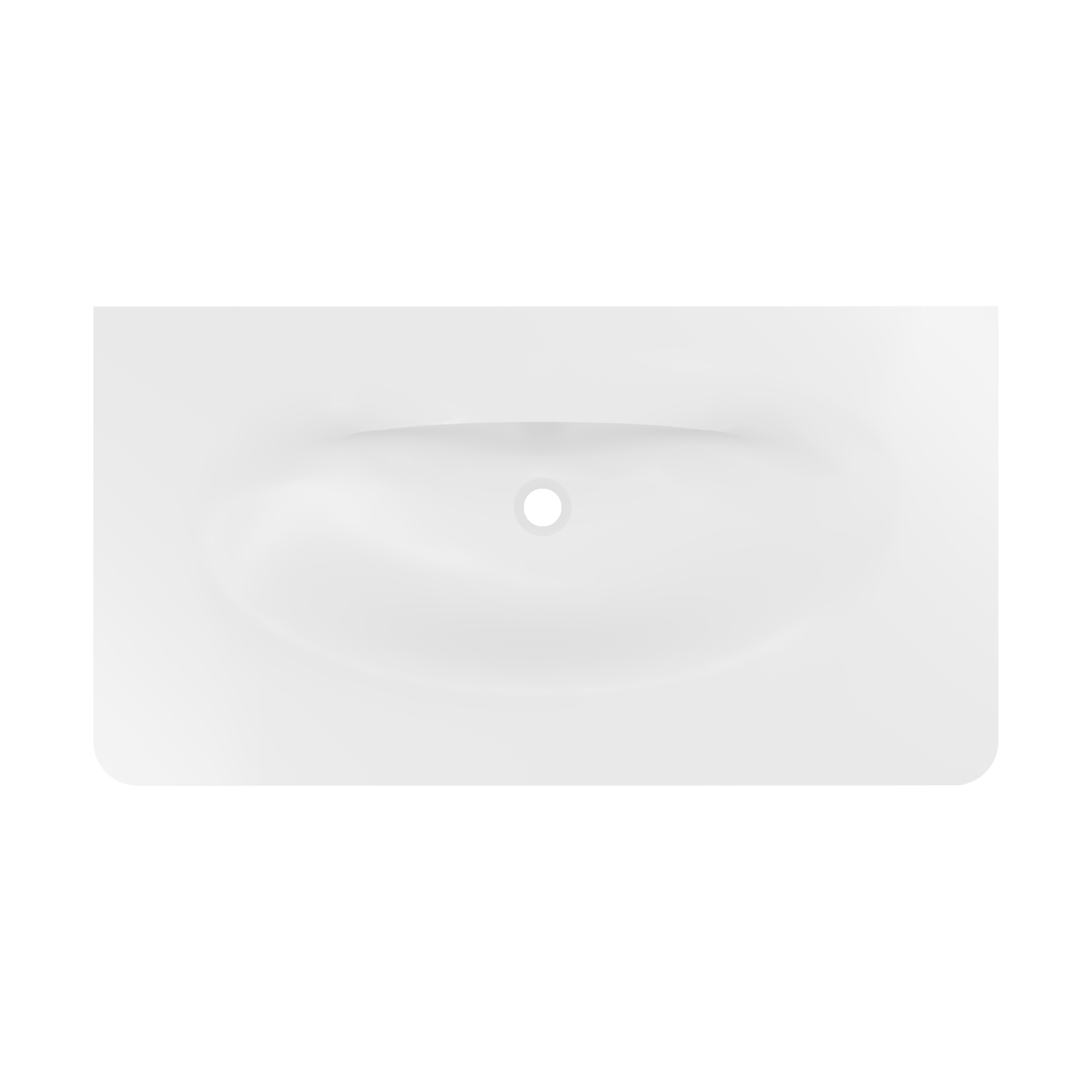 Раковина Caprise VCB-4CA100MWG, Corian, цвет белый матовый + серый матовый - Gidratop.ru изображение