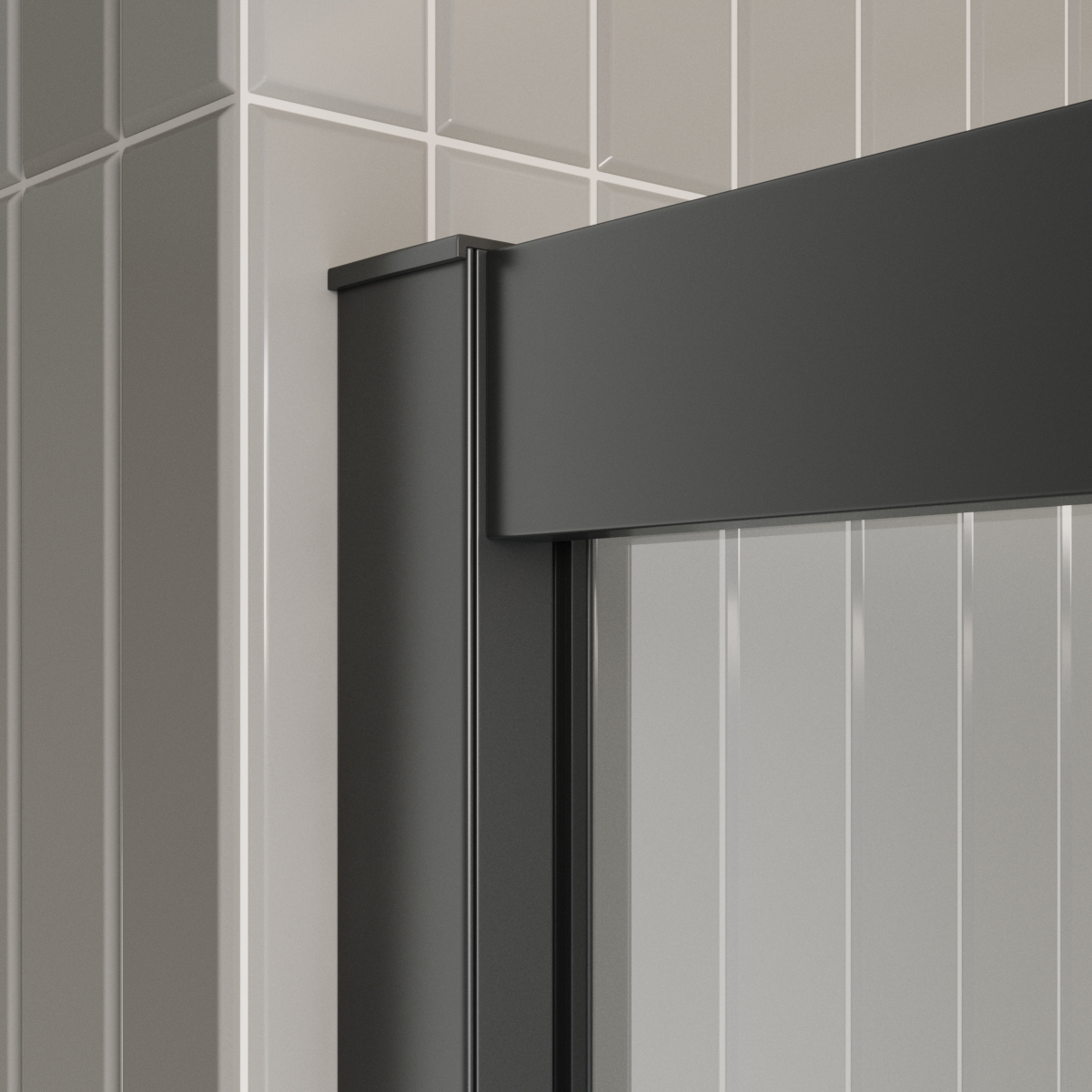 Душевая дверь BelBagno LUCE-BF-1-120-C-NERO - Gidratop.ru изображение