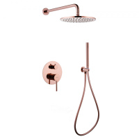 Душевая система ABBER Wasser Kreis AF8118RG скрытого монтажа без излива, розовое золото - Gidratop.ru изображение