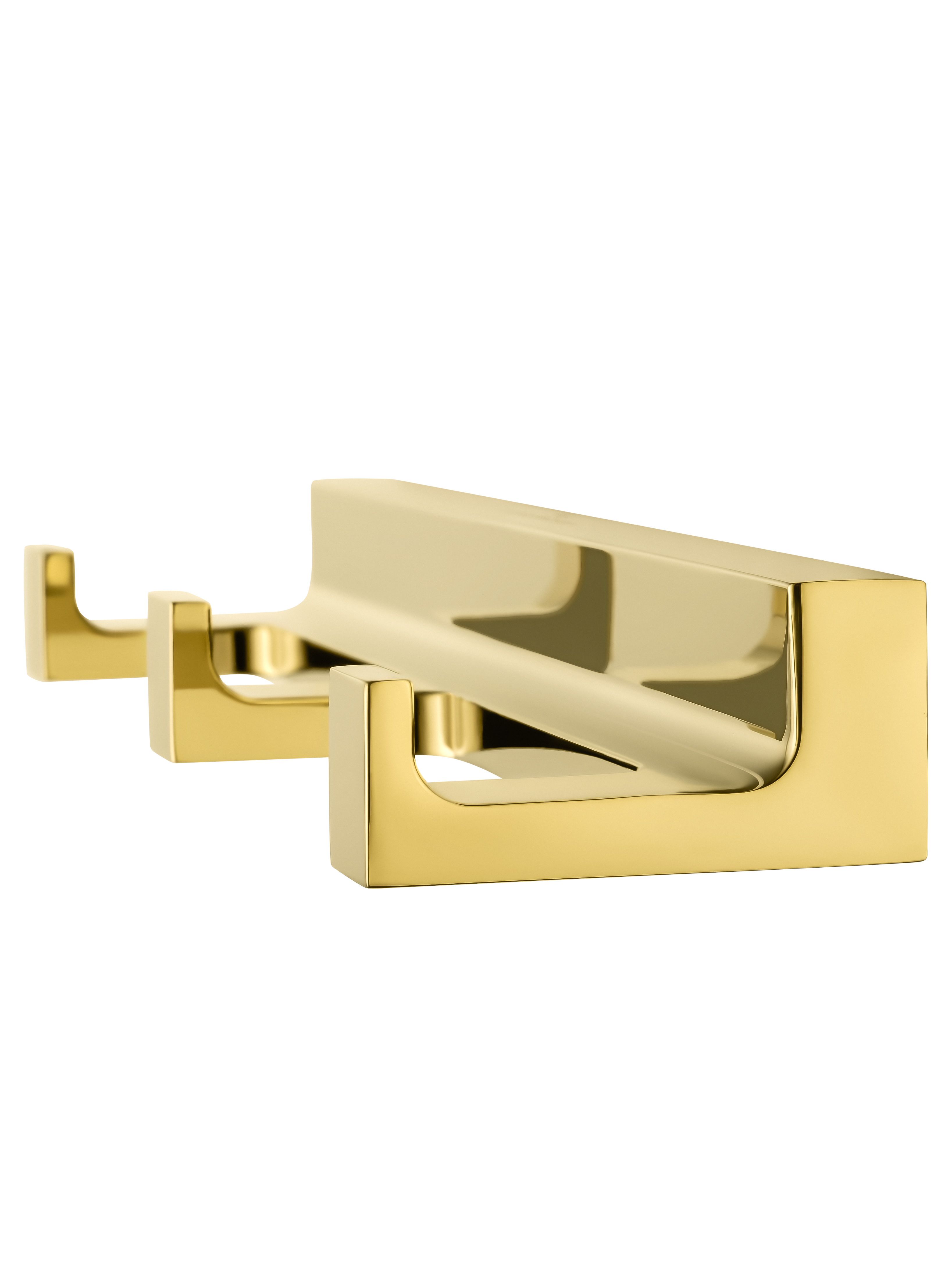 Вешалка с 3 крючками для ванной WONZON & WOGHAND ECLIPSE, Глянцевое золото (WW-9135-LG) - Gidratop.ru изображение