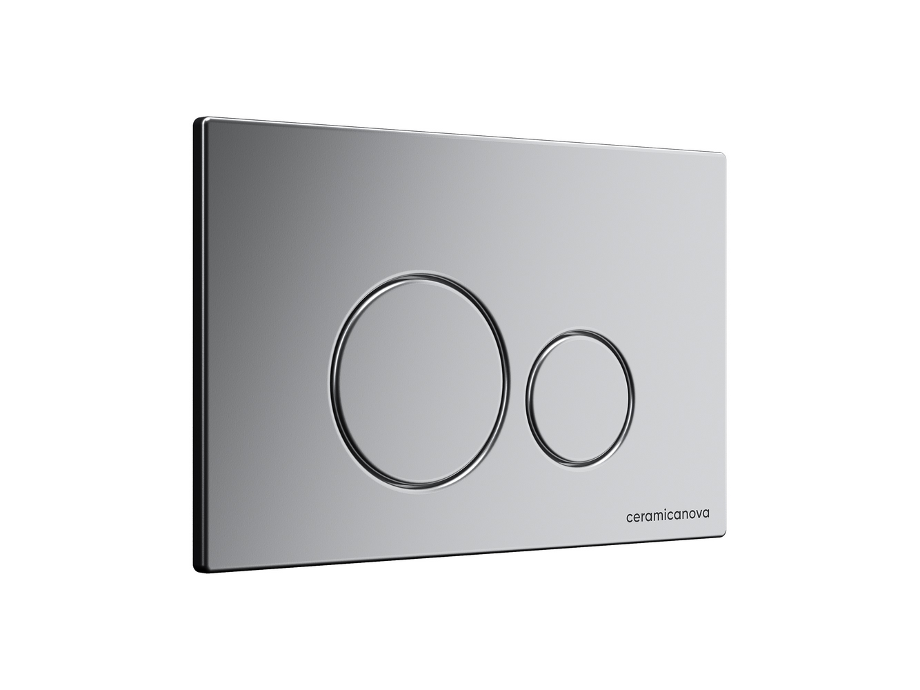 Система инсталляции для унитазов CERAMICANOVA Envision с кнопкой смыва Round цвет хром матовый и креплениями, арт. CN1001M - Gidratop.ru изображение