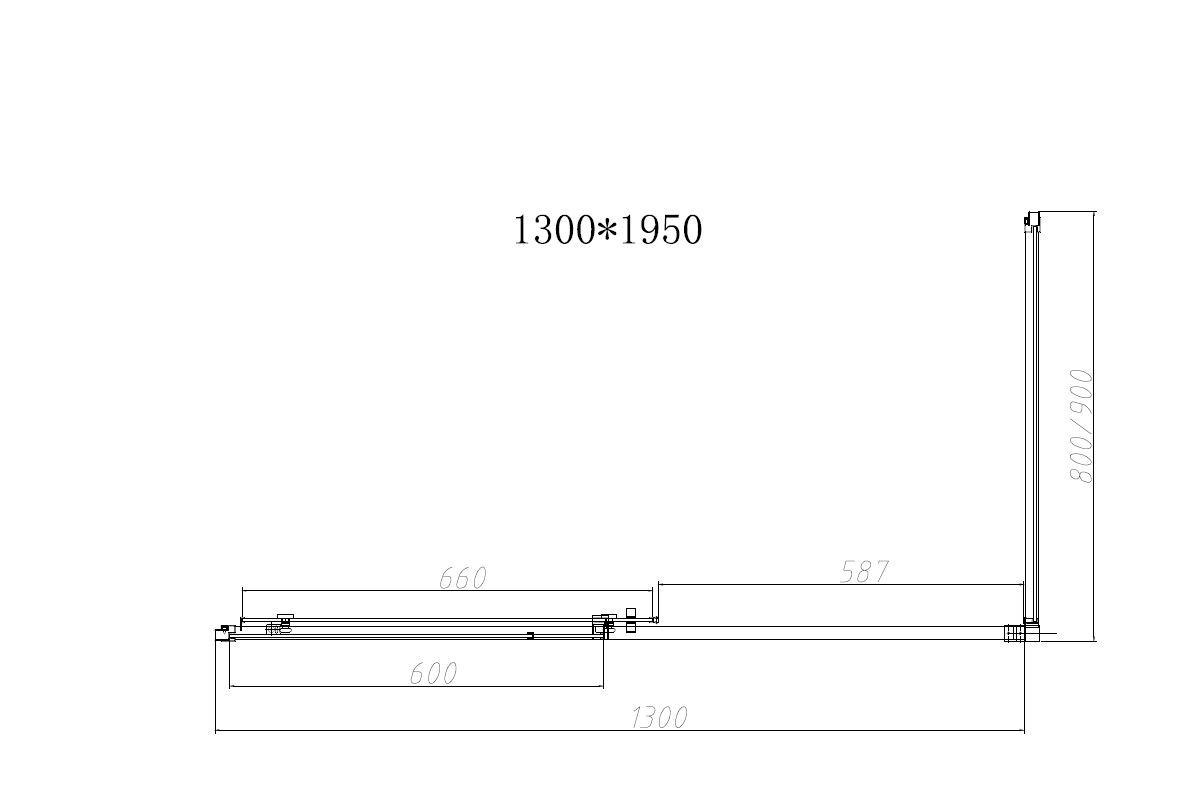 Душевой уголок Slim-N VSR-4SN8013CLGM, 1300*800, вороненая сталь, стекло прозрачное - Gidratop.ru изображение