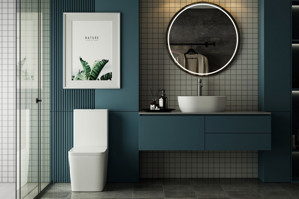 Унитаз ABBER Rechteck AC1210T компакт белый, безободковый, смыв торнадо - Gidratop.ru изображение
