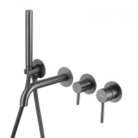 Смеситель ABBER Wasser Kreis AF8130NG для ванны скрытого монтажа, никель - Gidratop.ru изображение