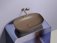 Умывальник чаша накладная овальная (цвет Темно-x - Gidratop.ru изображение