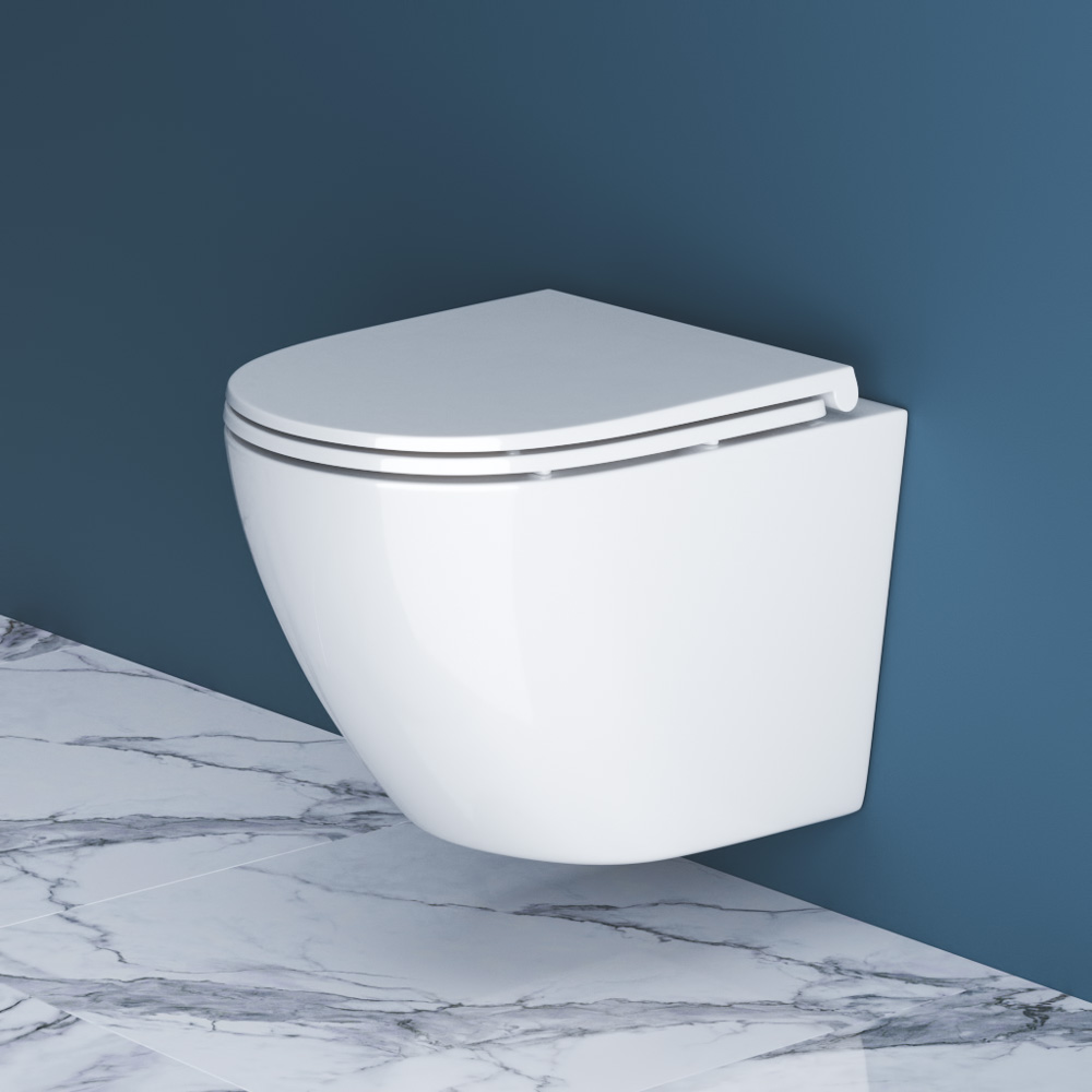 Унитаз подвесной безободковый BelBagno SFERA-R BB046CHR/BB870SC - Gidratop.ru изображение