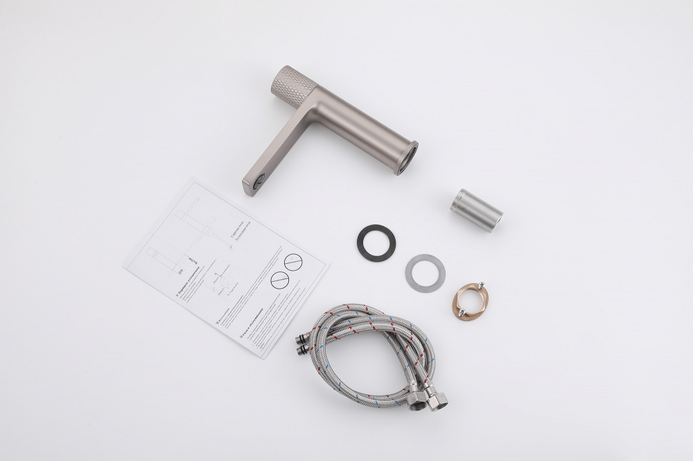 Смеситель ABBER Rund AF8710SP для раковины, сатин - Gidratop.ru изображение