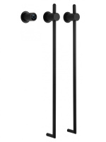 Полотенцесушитель электрический встраиваемый WONZON & WOGHAND LEIPZIG, Черный матовый (WW-AL3621-MB)