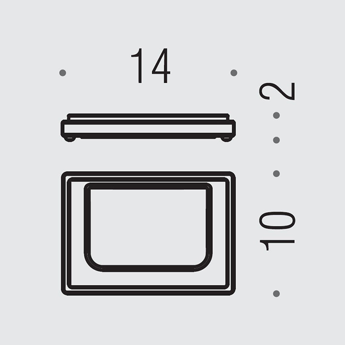 Colombo Look Мыльница настольная, цвет: PVD нержавеющая сталь/матовое стекло - Gidratop.ru изображение