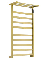 Полотенцесушитель электрический WONZON & WOGHAND FRANKFURT, Брашированное золото (WW-1029-BG) - Gidratop.ru изображение