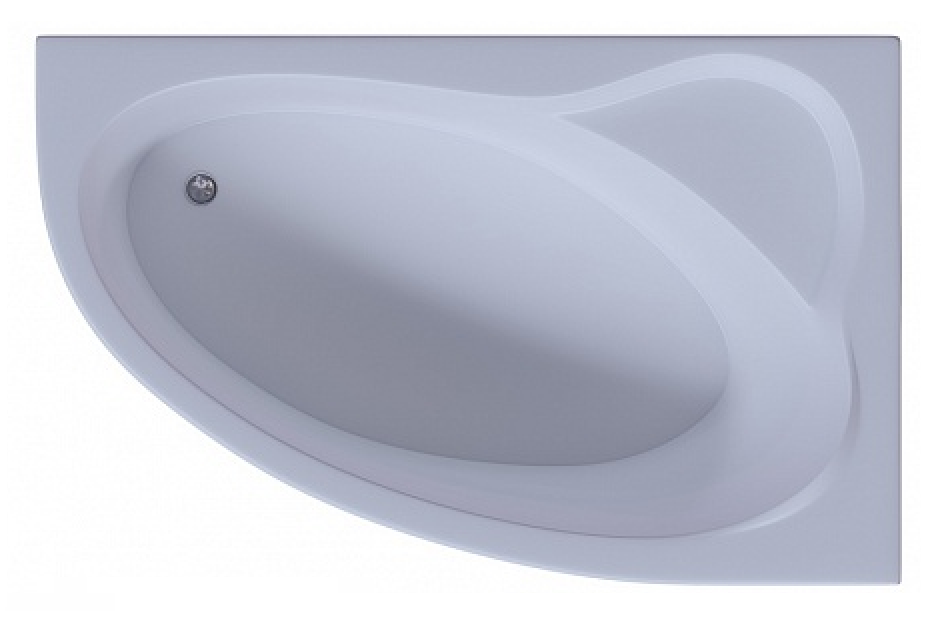 Акриловая ванна Aquatek Фиджи 170x110 FID170-0000005 правая, без гидромассажа, с фронтальным экраном (вклеенный каркас)