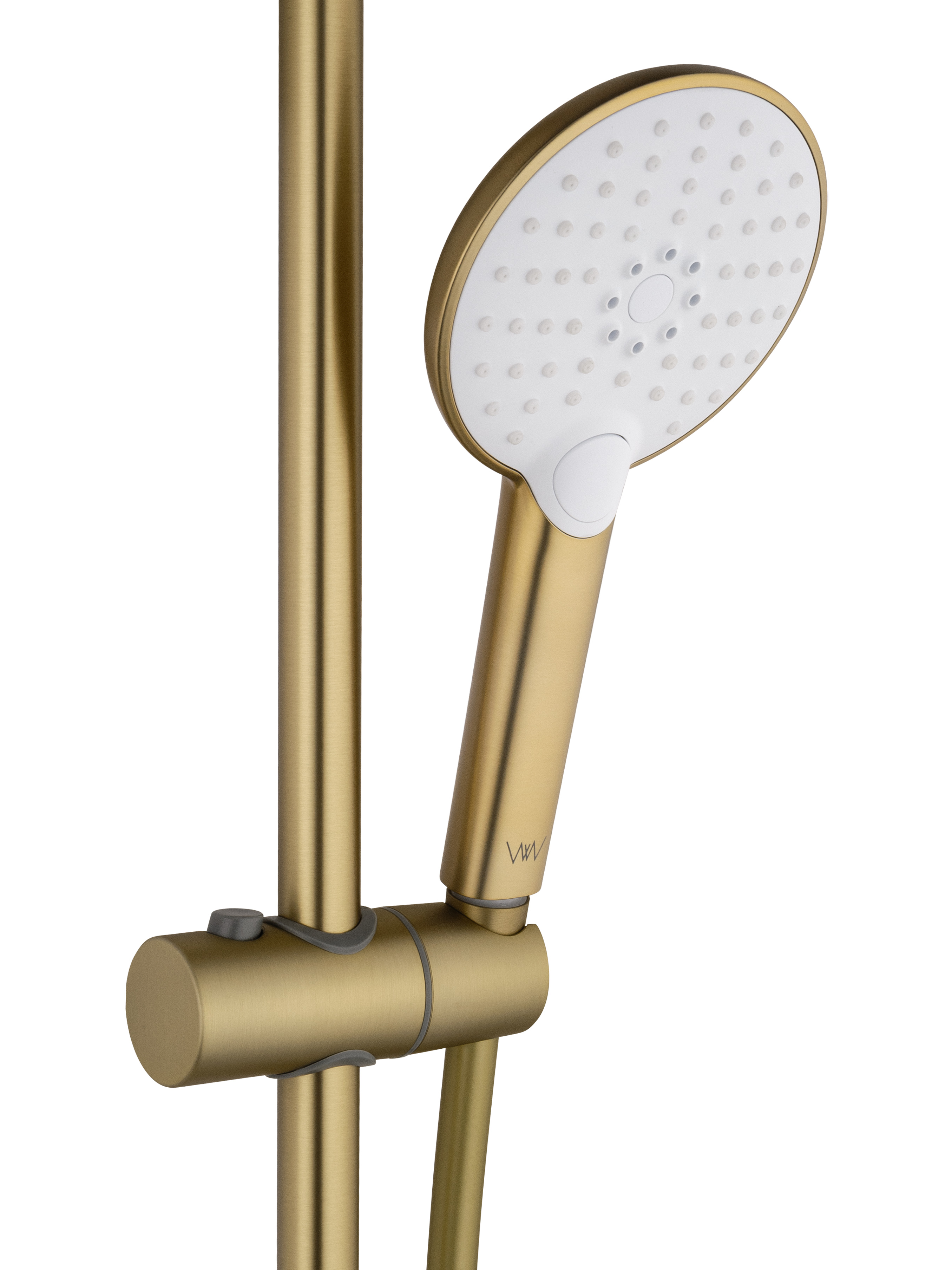 Смеситель для ванны с душевым гарнитуром WONZON & WOGHAND ALFA, Брашированное золото (WW-AE3201-BG) - Gidratop.ru изображение