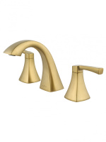 Смеситель для раковины на 3 отверстия WONZON & WOGHAND FLEX, Брашированное золото (WW-88083095-BG) - Gidratop.ru изображение