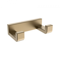 Крючок двойной ABBER Westen AA1750G золото матовое - Gidratop.ru изображение