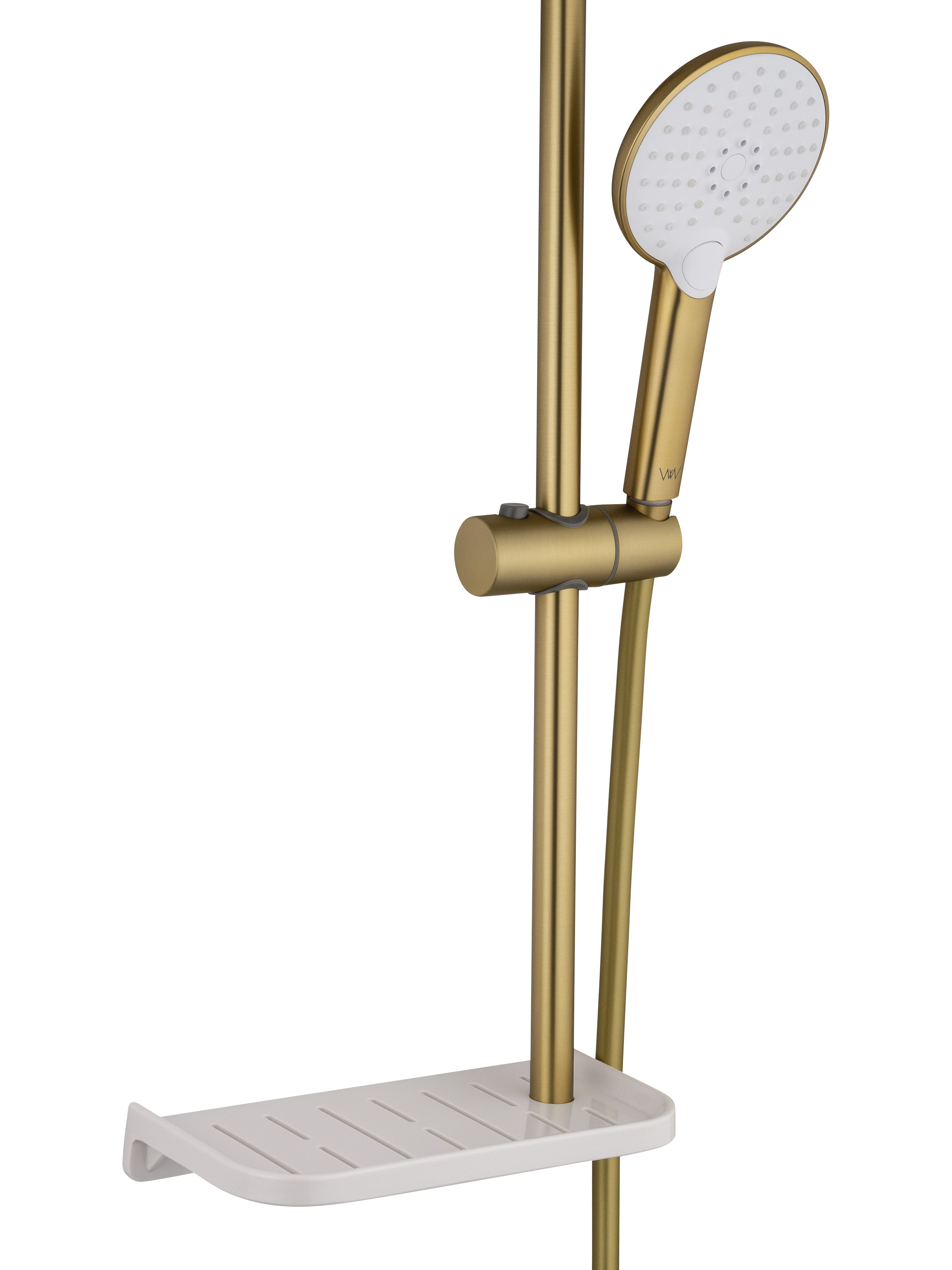 Смеситель для ванны с душевым гарнитуром WONZON & WOGHAND ALFA, Брашированное золото (WW-AE3201-BG) - Gidratop.ru изображение