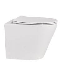 Унитаз ABBER Bequem AC1113 приставной белый, безободковый - Gidratop.ru изображение