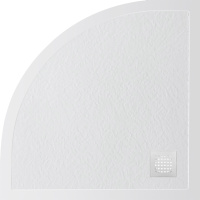 Душевой поддон из искусственного мрамора в комплекте с сифоном BelBagno UNO TRAY-MR-UNO-R-90-550-35-W-BO - Gidratop.ru изображение