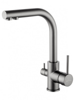 Смеситель для кухни c подключением фильтра WONZON & WOGHAND, Темный графит (WW-88458005-BGM)