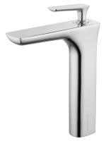 Смеситель для раковины высокий WONZON & WOGHAND SHARK, Хром (WW-481102-CR) - Gidratop.ru изображение