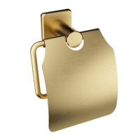 Держатель для туалетной бумаги с крышкой WONZON & WOGHAND, Брашированное золото (WW-V1802-BG) - Gidratop.ru изображение