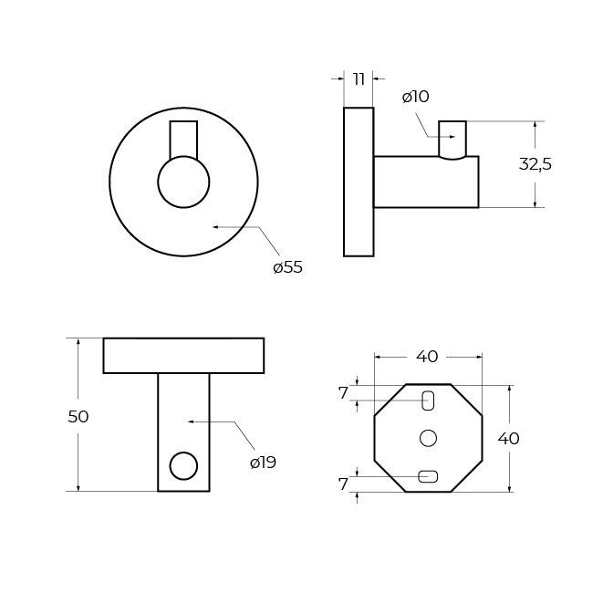RELAX-HK-BORO Крючок, исполнение брашированное золото - Gidratop.ru изображение