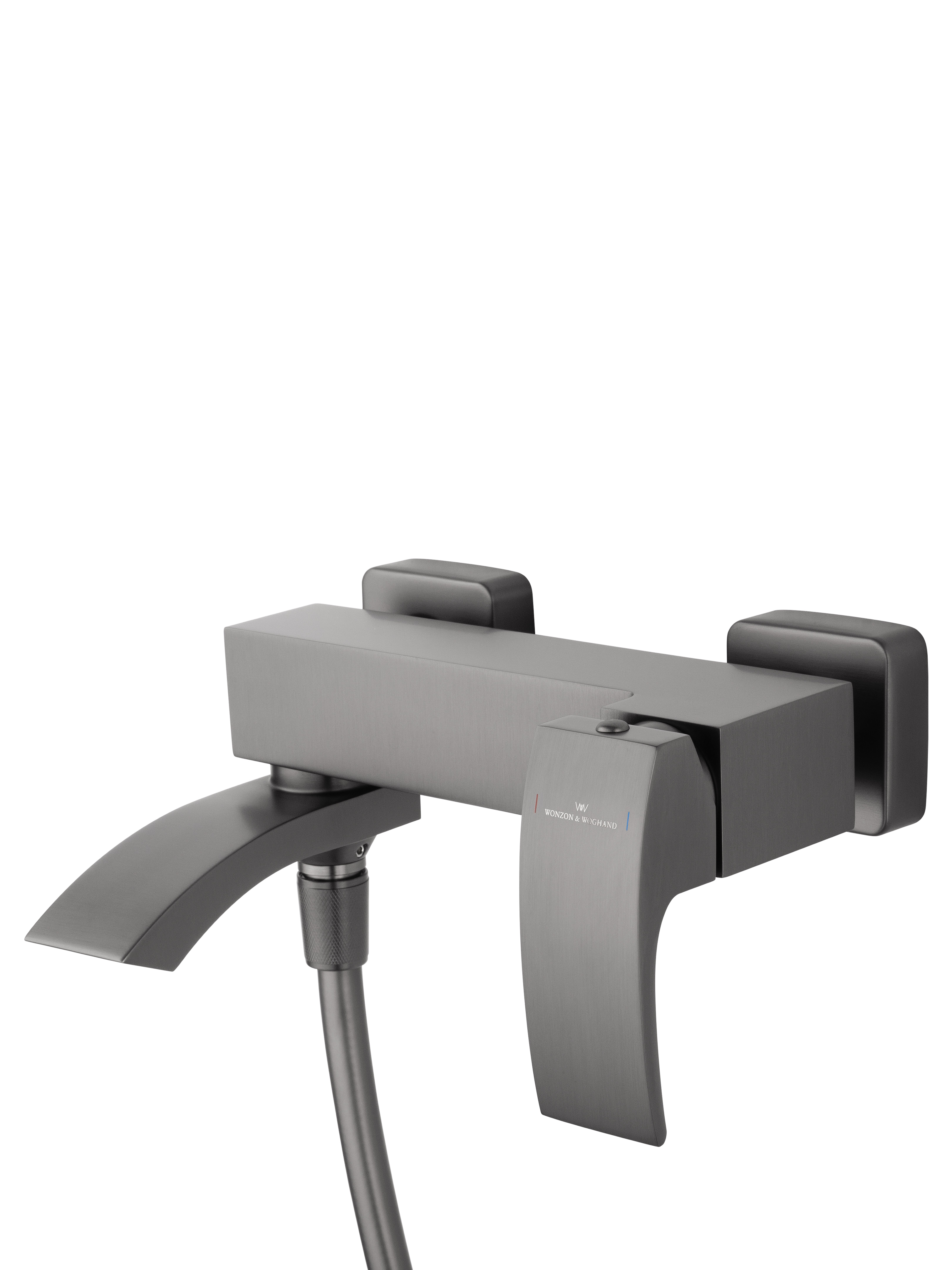 Смеситель для ванны с душем WONZON & WOGHAND FIT, Темный графит (WW-88639009-BGM) - Gidratop.ru изображение