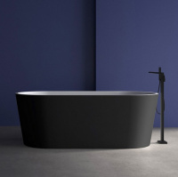 Акриловая ванна ABBER AB9209MB черная матовая