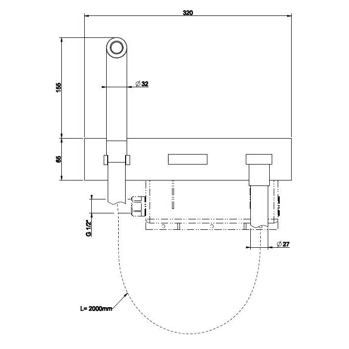 GESSI встраиваемая части для Water Tube Kneipp, цвет хром - Gidratop.ru изображение
