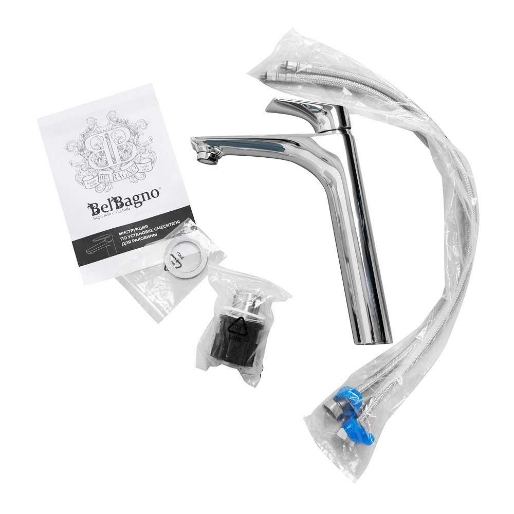 MARINO Смеситель для накладных раковин без донного клапана, хром MARINO-LMC-CRM-W0 - Gidratop.ru изображение