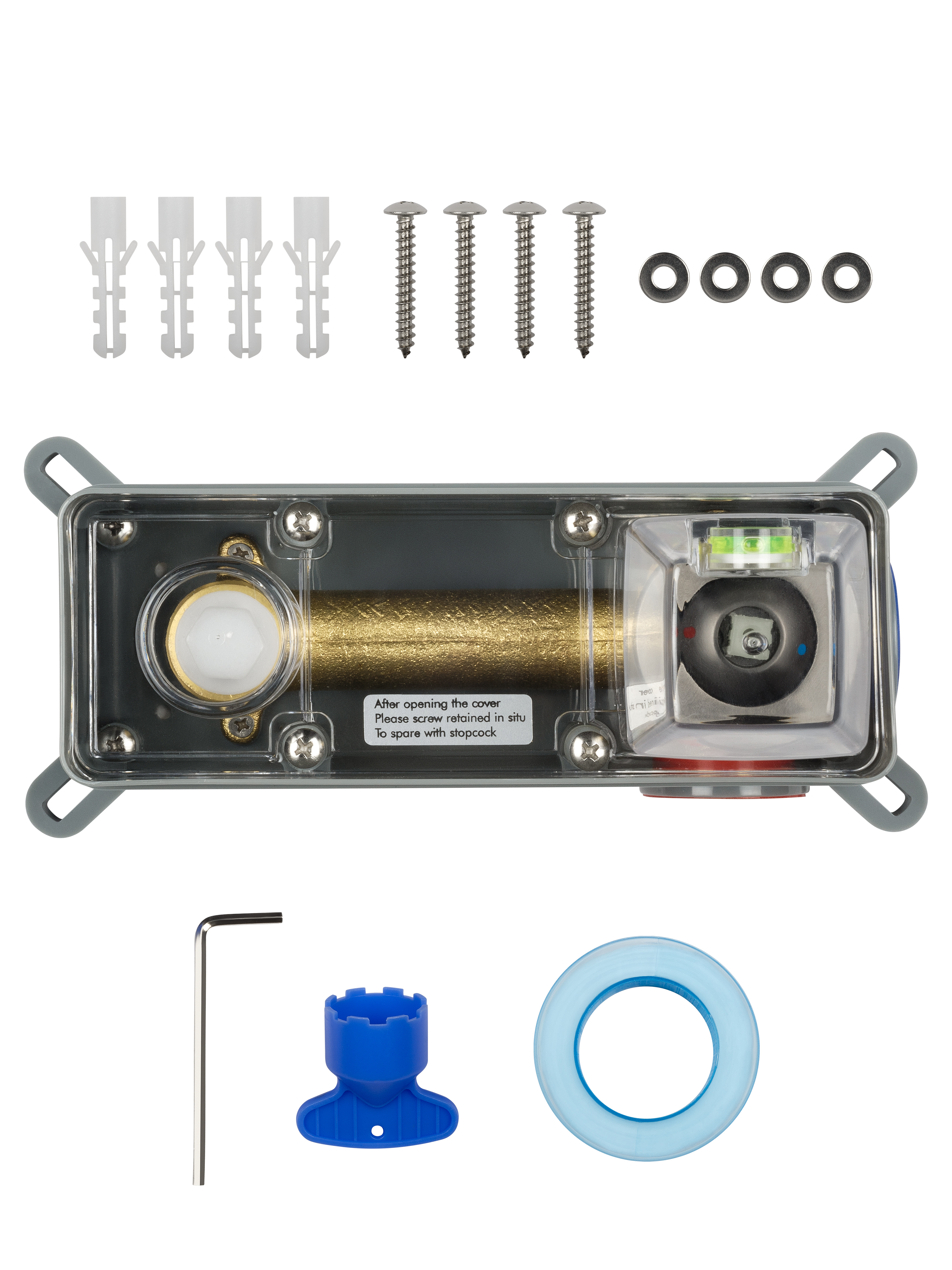 Смеситель для раковины встраиваемый WONZON & WOGHAND DIAMOND, Темный графит (WW-88869011-BGM ) - Gidratop.ru изображение