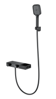 Смеситель для ванны с душем WONZON & WOGHAND Shelf, Черный матовый (WW-B2551-MB) - Gidratop.ru изображение