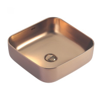 Раковина накладная ABBER Rechteck AC2211MRG розовое золото матовое - Gidratop.ru изображение