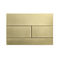 Кнопка смыва для инсталляции механическая WONZON & WOGHAND, Брашированное золото (WW-IB235-BG) - Gidratop.ru изображение