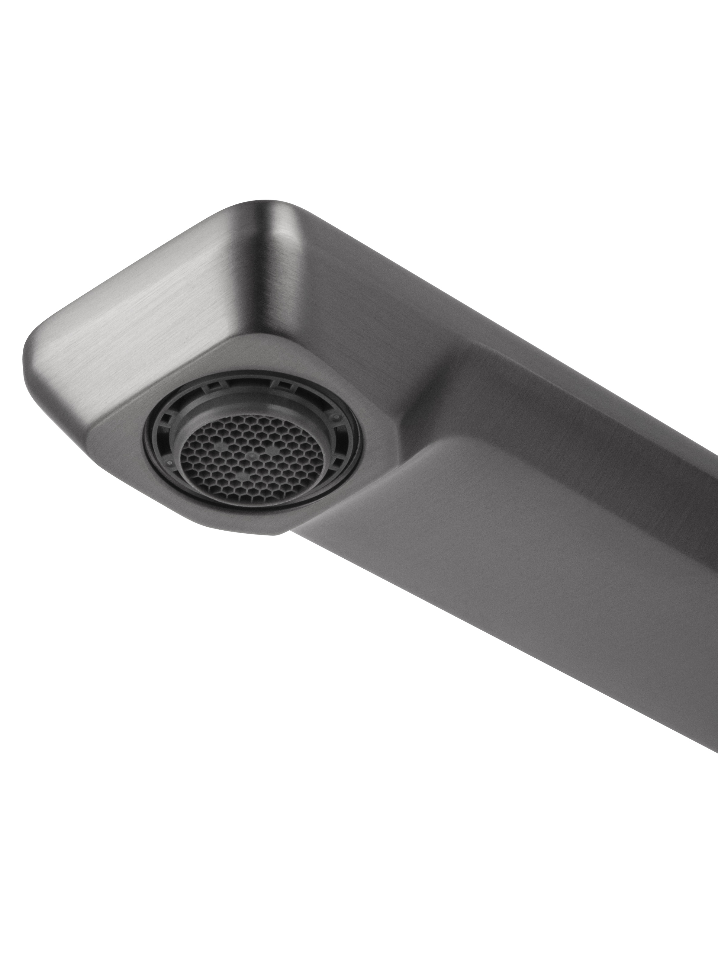 Смеситель для раковины встраиваемый WONZON & WOGHAND DIAMOND, Темный графит (WW-88869011-BGM ) - Gidratop.ru изображение