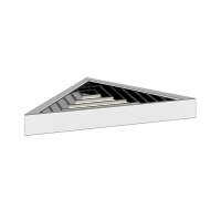Gessi Rettangolo полочка-решетка угловая для ванны или душа, цвет: хром - Gidratop.ru изображение