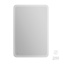 Зеркало со встроенной LED подсветкой и сенсорным выключателем Touch system, реверсивное 45028, 60x90