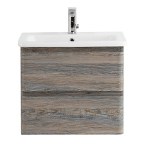 ALBANO-CER База под керамическую раковину  подвесная с двумя выкатными ящиками, Pino Scania, 470x444x500, ALBANO-CER-500-2C-SO-PS - Gidratop.ru изображение