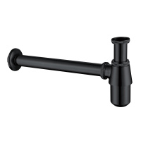 Сифон для раковины ABBER AF0032B черный матовый - Gidratop.ru изображение