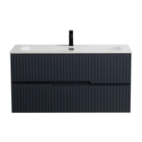 DUET-N База под раковину подвесная с двумя выкатными ящиками, Grafito, 1000x457x500, DUET-N-1000-2C-SO-GR-P - Gidratop.ru изображение