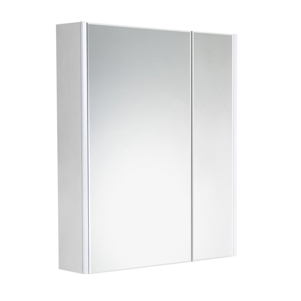 Зеркальный шкаф 60см Roca Ronda ZRU9303007 белый матовый/бетон