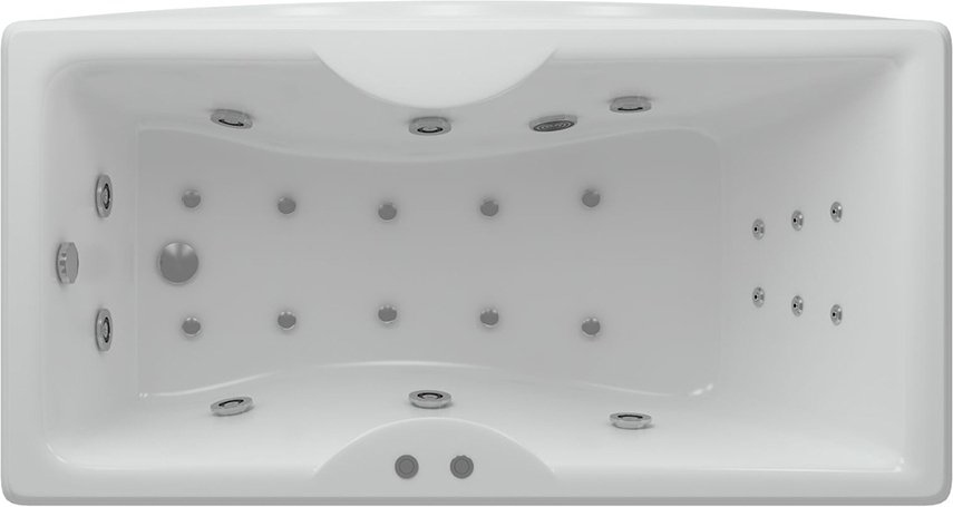 Акриловая ванна Aquatek Феникс 180х85 FEN180-0000006 с гидромассажем Standard (пневмоуправление)