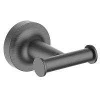 Двойной крючок для ванной WONZON & WOGHAND SIMPLE, Темный графит (WW-6525-BGM) - Gidratop.ru изображение