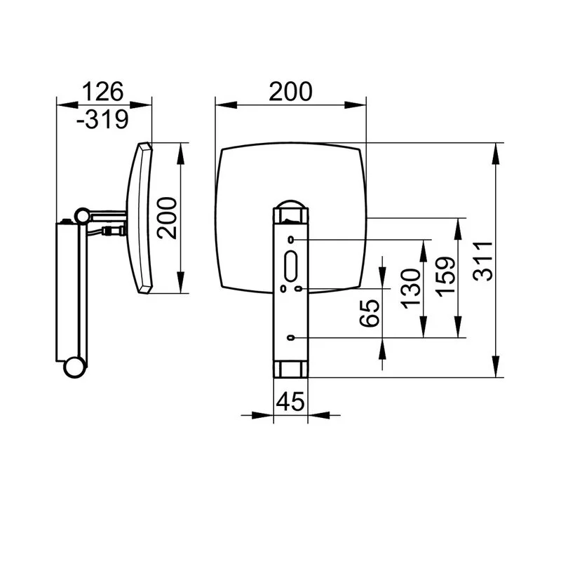 Косметическое зеркало Keuco iLook_move 17613079004, с подсветкой, нержавеющая сталь - Gidratop.ru изображение