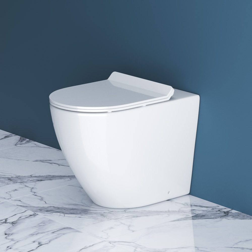 Унитаз приставной безободковый BelBagno SFERA-R BB2141CBR/BB2111SC - Gidratop.ru изображение