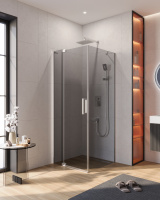 Душевой уголок CEZARES SLIDER-AH-1-80-70/80-GRIGIO-Cr